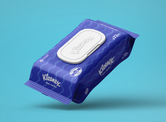 유한킴벌리<br>크리넥스 코튼클린 물티슈 리뉴얼