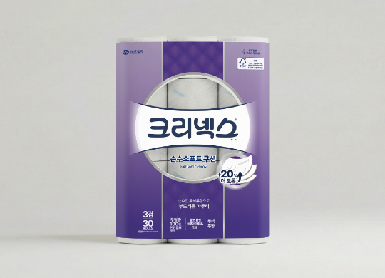 유한킴벌리<br>크리넥스&nbsp;순수소프트&nbsp;디자인&nbsp;디벨롭